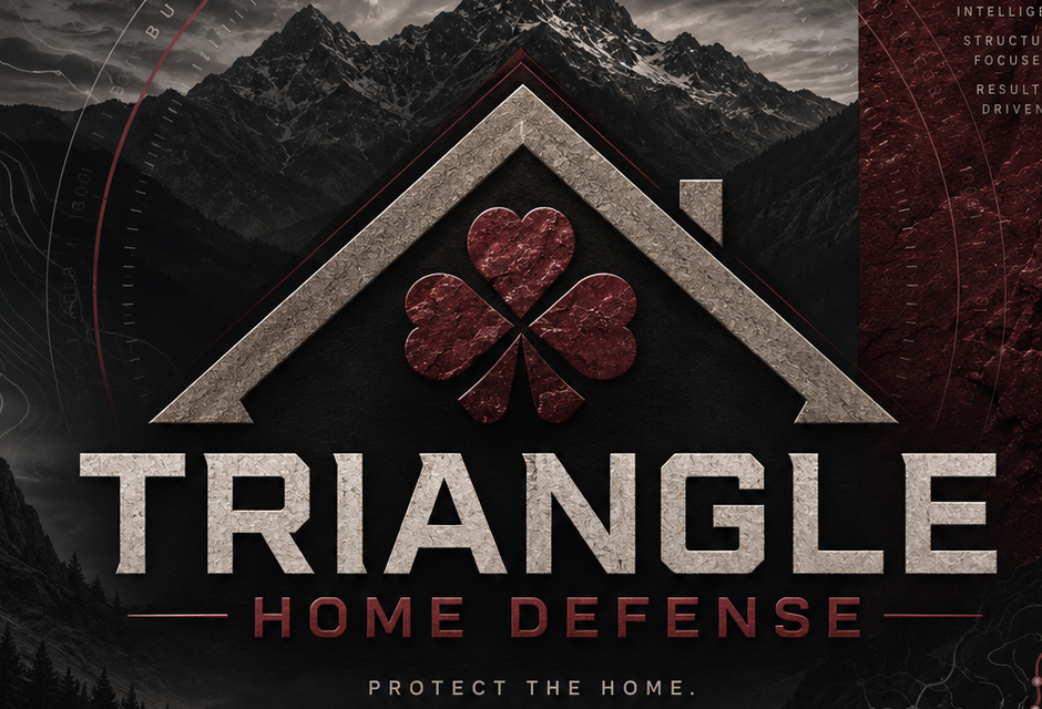 Triangle Home Defense clover logo